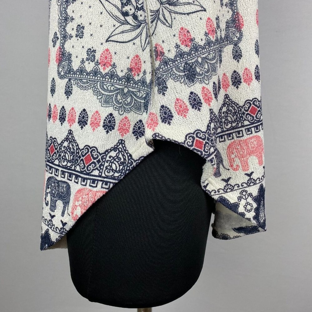 Scotty S Multicolor Knit Patterned Tank Top Rounded Hems - Picture 9 of 12